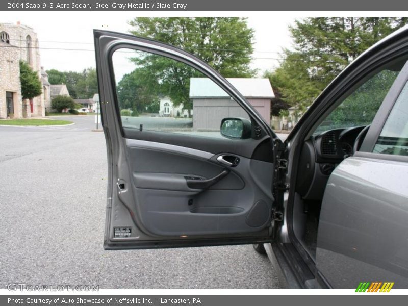 Steel Gray Metallic / Slate Gray 2004 Saab 9-3 Aero Sedan