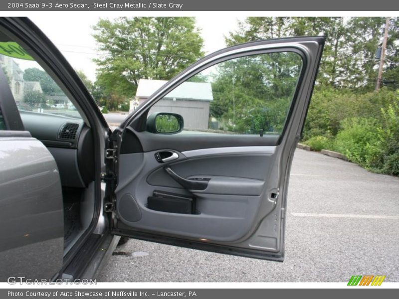 Steel Gray Metallic / Slate Gray 2004 Saab 9-3 Aero Sedan