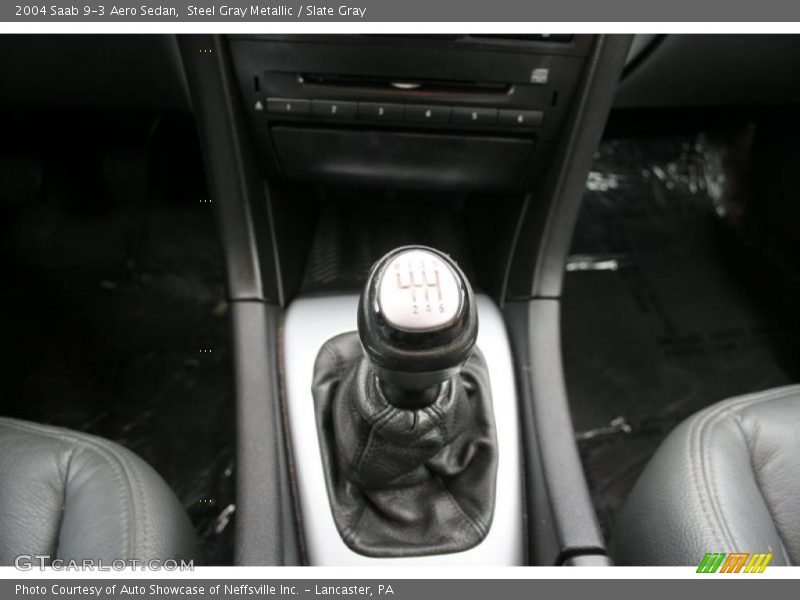 Steel Gray Metallic / Slate Gray 2004 Saab 9-3 Aero Sedan