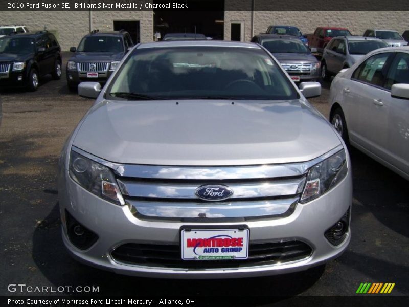 Brilliant Silver Metallic / Charcoal Black 2010 Ford Fusion SE