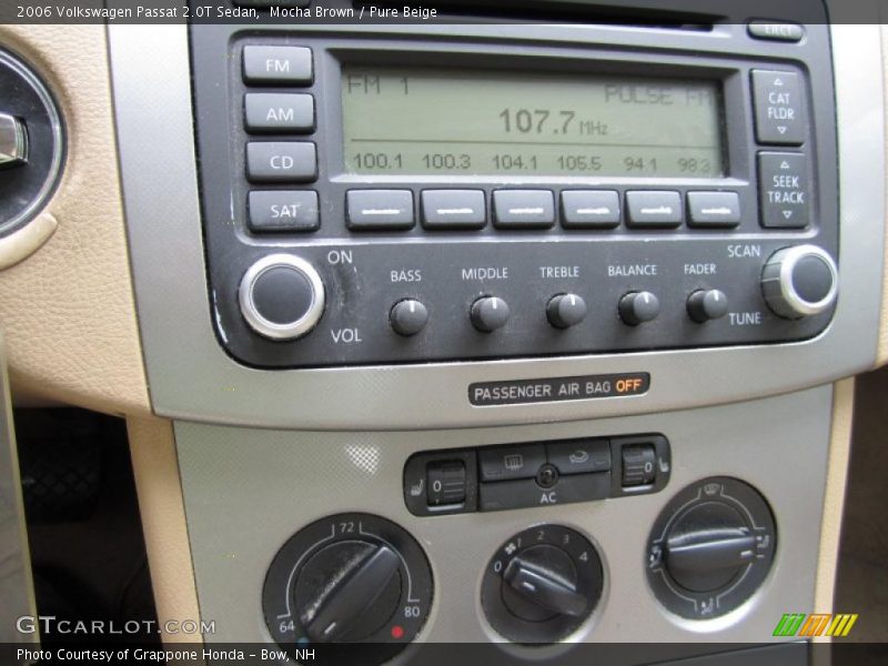 Mocha Brown / Pure Beige 2006 Volkswagen Passat 2.0T Sedan