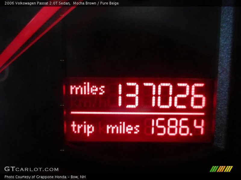 Mocha Brown / Pure Beige 2006 Volkswagen Passat 2.0T Sedan
