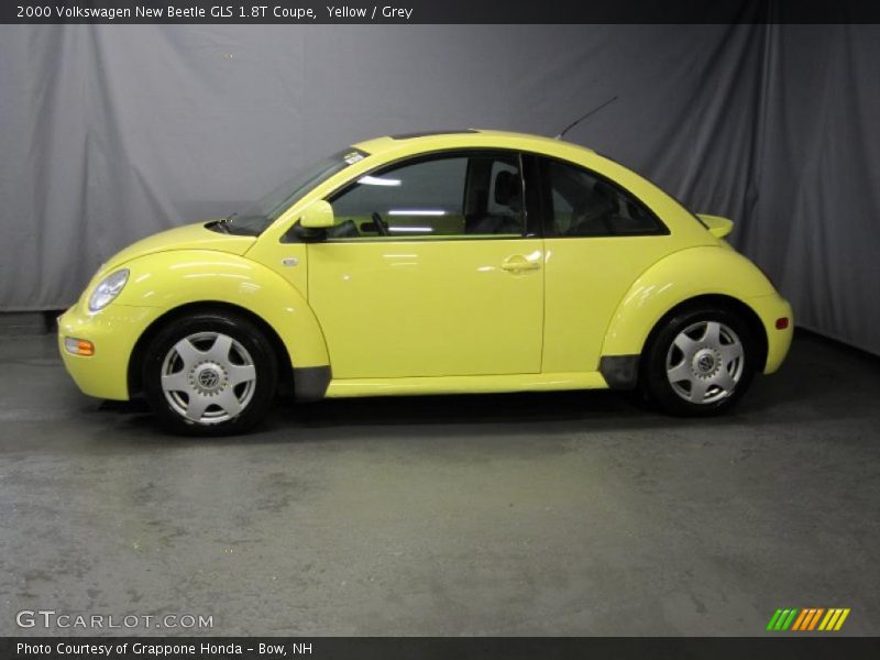 Yellow / Grey 2000 Volkswagen New Beetle GLS 1.8T Coupe
