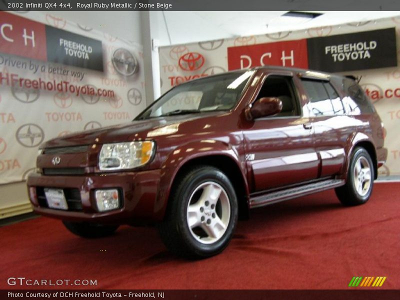 Royal Ruby Metallic / Stone Beige 2002 Infiniti QX4 4x4