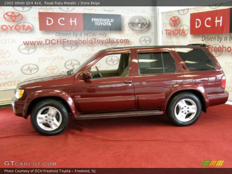 Royal Ruby Metallic / Stone Beige 2002 Infiniti QX4 4x4
