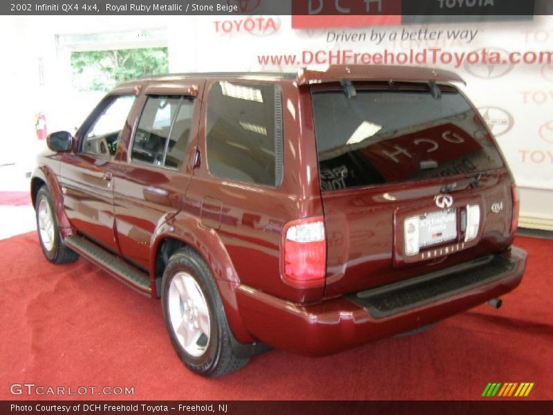 Royal Ruby Metallic / Stone Beige 2002 Infiniti QX4 4x4