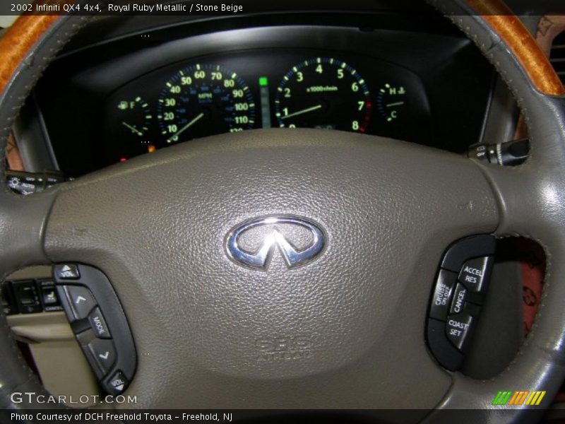 Royal Ruby Metallic / Stone Beige 2002 Infiniti QX4 4x4