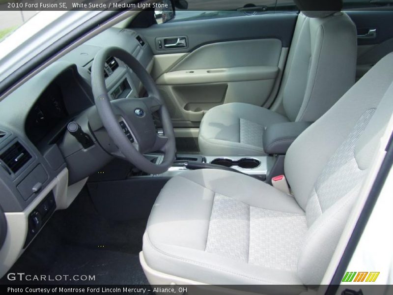 White Suede / Medium Light Stone 2010 Ford Fusion SE