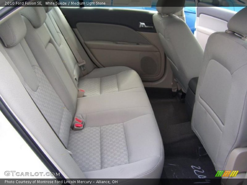 White Suede / Medium Light Stone 2010 Ford Fusion SE