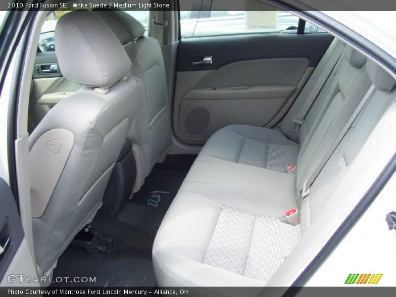 White Suede / Medium Light Stone 2010 Ford Fusion SE