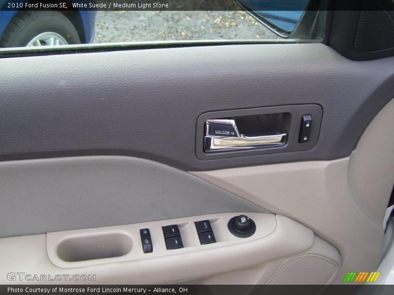 White Suede / Medium Light Stone 2010 Ford Fusion SE