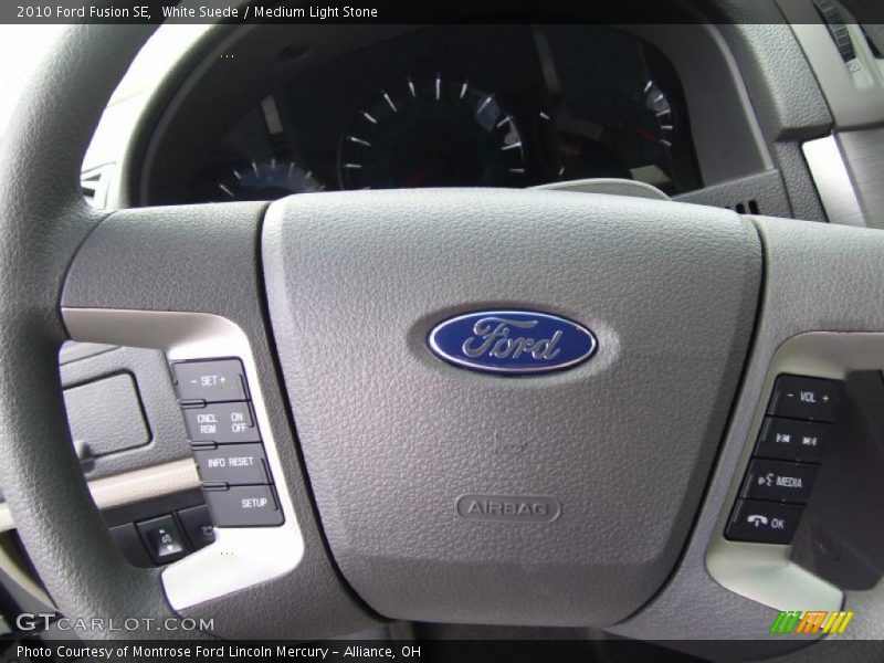 White Suede / Medium Light Stone 2010 Ford Fusion SE