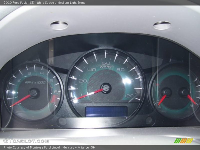 White Suede / Medium Light Stone 2010 Ford Fusion SE