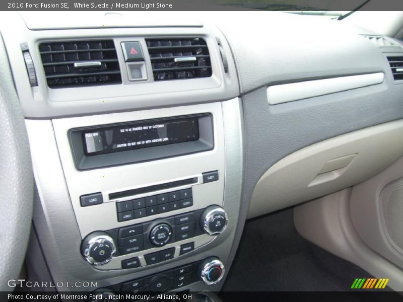 White Suede / Medium Light Stone 2010 Ford Fusion SE