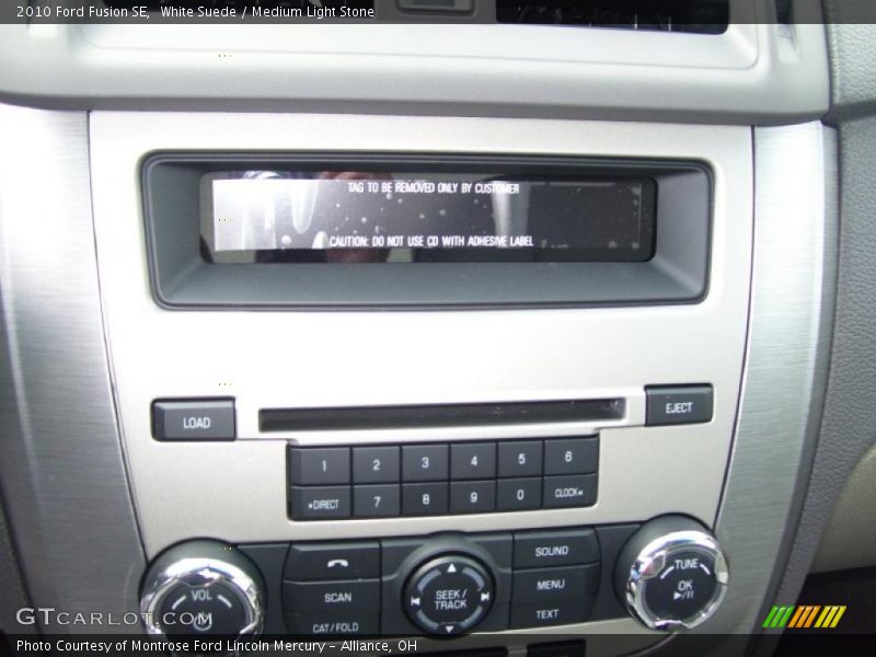 White Suede / Medium Light Stone 2010 Ford Fusion SE