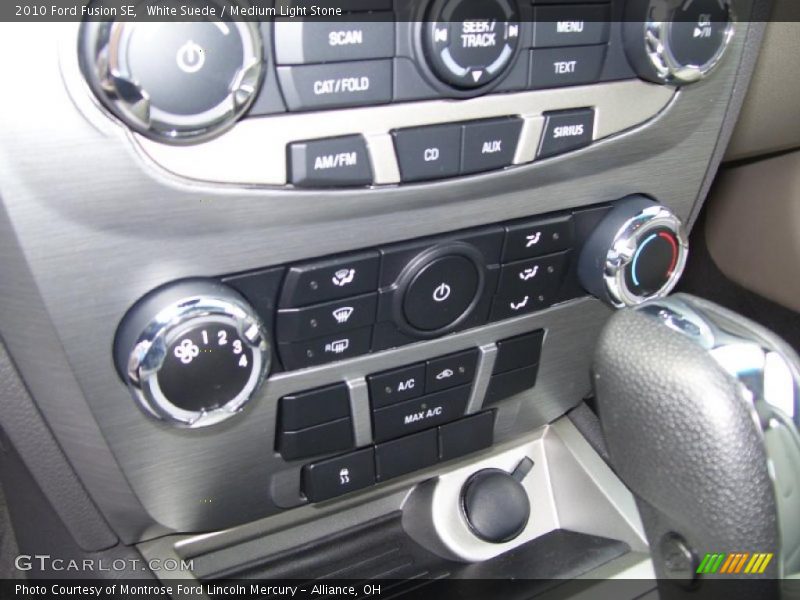 White Suede / Medium Light Stone 2010 Ford Fusion SE