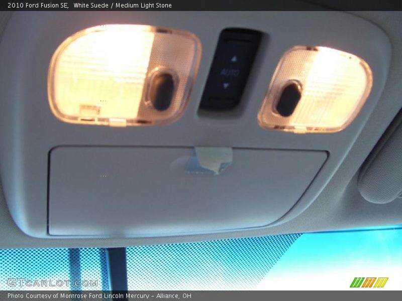 White Suede / Medium Light Stone 2010 Ford Fusion SE