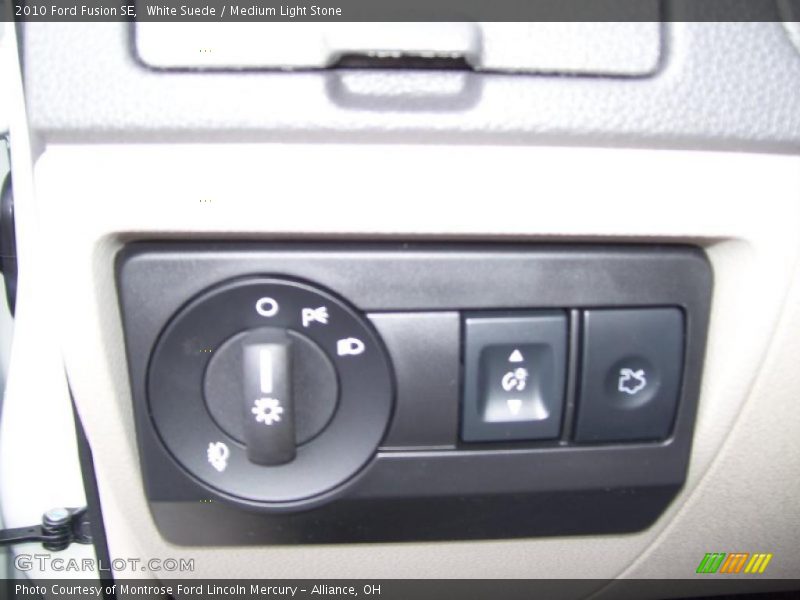 White Suede / Medium Light Stone 2010 Ford Fusion SE