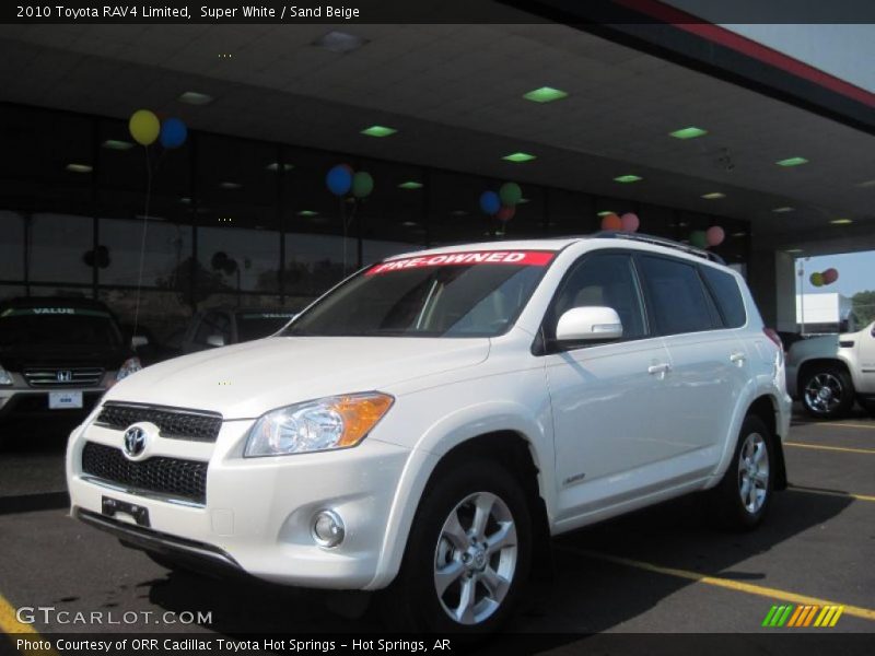 Super White / Sand Beige 2010 Toyota RAV4 Limited