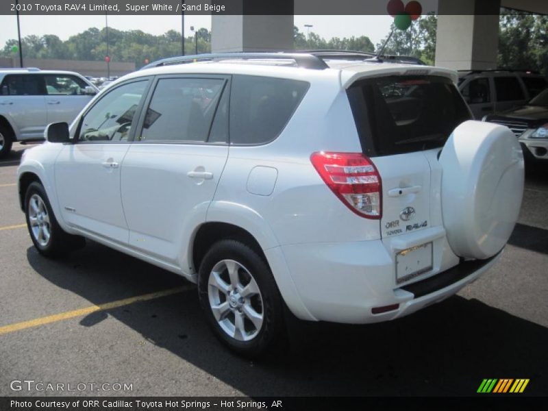 Super White / Sand Beige 2010 Toyota RAV4 Limited