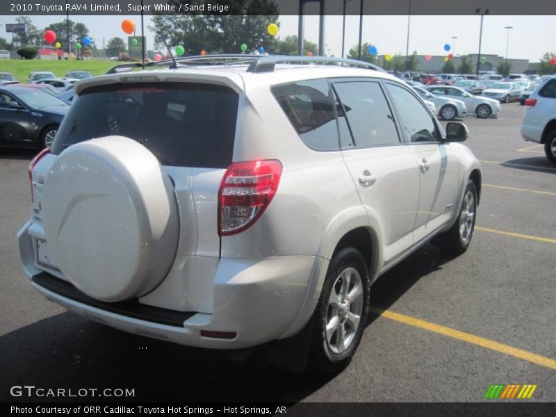 Super White / Sand Beige 2010 Toyota RAV4 Limited