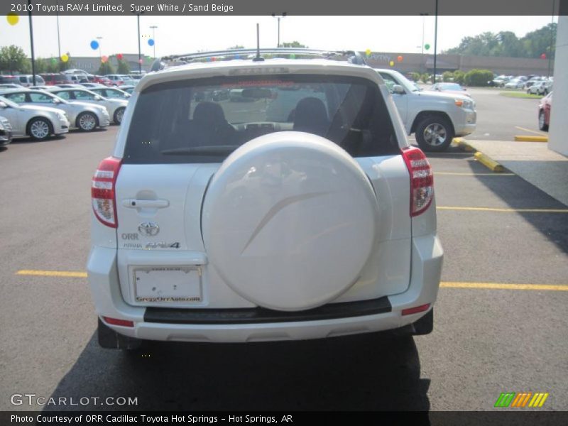 Super White / Sand Beige 2010 Toyota RAV4 Limited