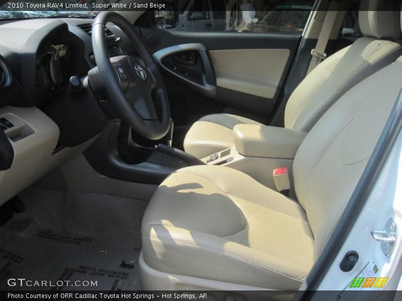 Super White / Sand Beige 2010 Toyota RAV4 Limited