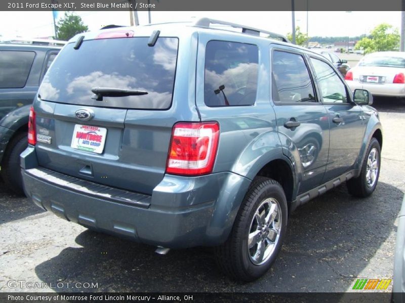 Steel Blue Metallic / Stone 2011 Ford Escape XLT