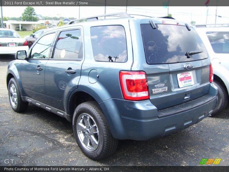 Steel Blue Metallic / Stone 2011 Ford Escape XLT
