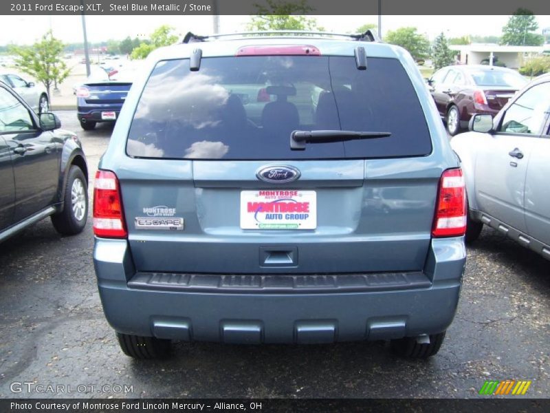 Steel Blue Metallic / Stone 2011 Ford Escape XLT