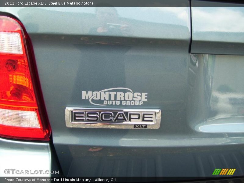 Steel Blue Metallic / Stone 2011 Ford Escape XLT