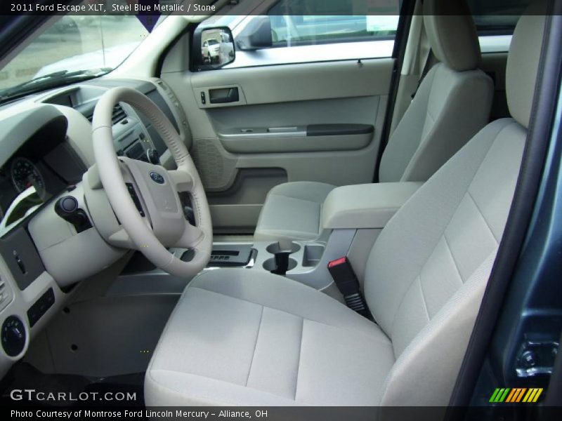 Steel Blue Metallic / Stone 2011 Ford Escape XLT