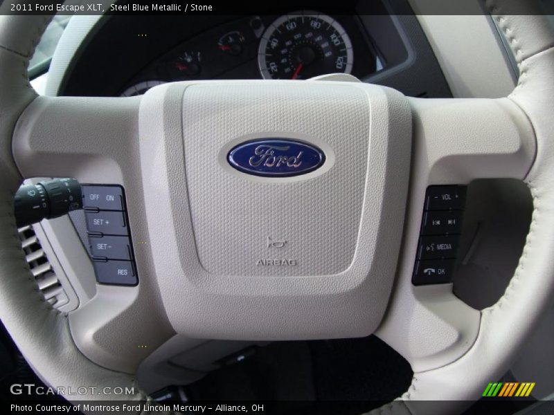 Steel Blue Metallic / Stone 2011 Ford Escape XLT