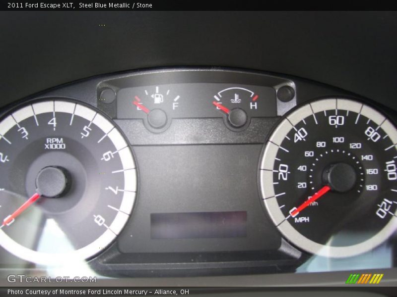 Steel Blue Metallic / Stone 2011 Ford Escape XLT