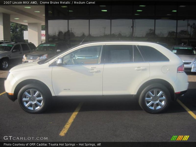 Creme Brulee Metallic / Medium Camel 2007 Lincoln MKX AWD