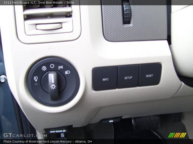 Steel Blue Metallic / Stone 2011 Ford Escape XLT