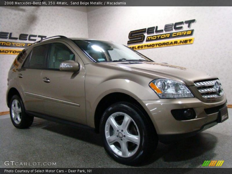Sand Beige Metallic / Macadamia 2008 Mercedes-Benz ML 350 4Matic