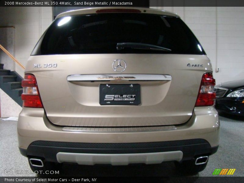 Sand Beige Metallic / Macadamia 2008 Mercedes-Benz ML 350 4Matic