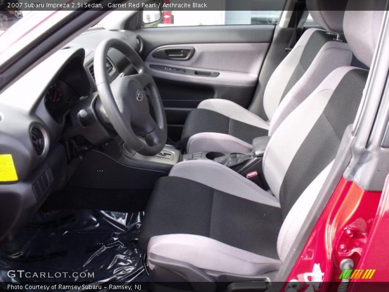Garnet Red Pearl / Anthracite Black 2007 Subaru Impreza 2.5i Sedan