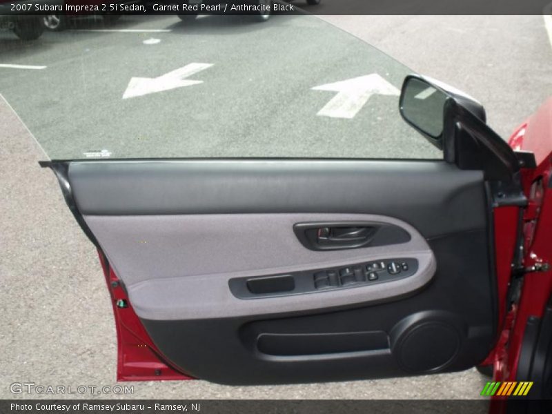 Garnet Red Pearl / Anthracite Black 2007 Subaru Impreza 2.5i Sedan