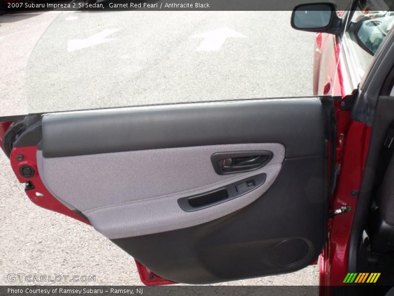Garnet Red Pearl / Anthracite Black 2007 Subaru Impreza 2.5i Sedan