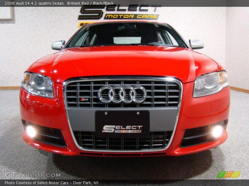 Brilliant Red / Black/Black 2008 Audi S4 4.2 quattro Sedan