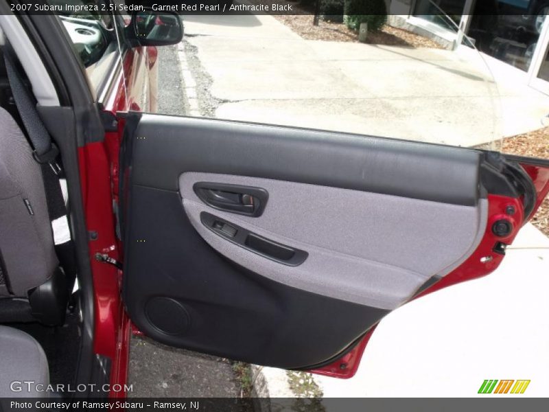 Garnet Red Pearl / Anthracite Black 2007 Subaru Impreza 2.5i Sedan