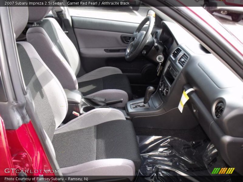 Garnet Red Pearl / Anthracite Black 2007 Subaru Impreza 2.5i Sedan
