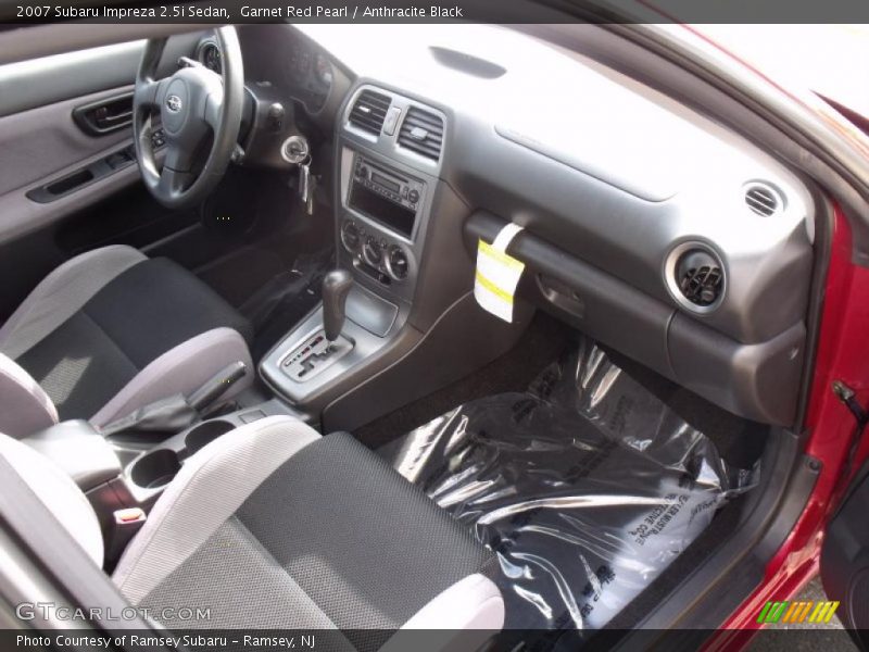 Garnet Red Pearl / Anthracite Black 2007 Subaru Impreza 2.5i Sedan