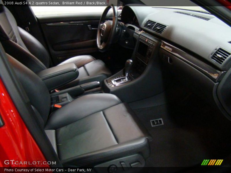 Brilliant Red / Black/Black 2008 Audi S4 4.2 quattro Sedan