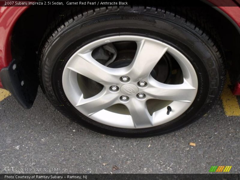 Garnet Red Pearl / Anthracite Black 2007 Subaru Impreza 2.5i Sedan
