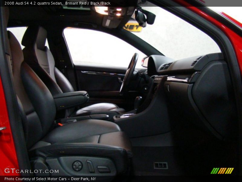 Brilliant Red / Black/Black 2008 Audi S4 4.2 quattro Sedan