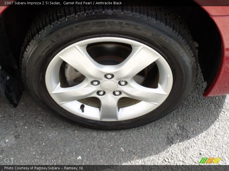 Garnet Red Pearl / Anthracite Black 2007 Subaru Impreza 2.5i Sedan