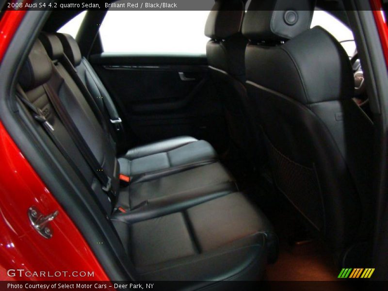 Brilliant Red / Black/Black 2008 Audi S4 4.2 quattro Sedan